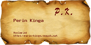 Perin Kinga névjegykártya